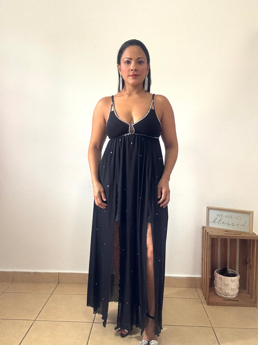 Silver Glitter Dress